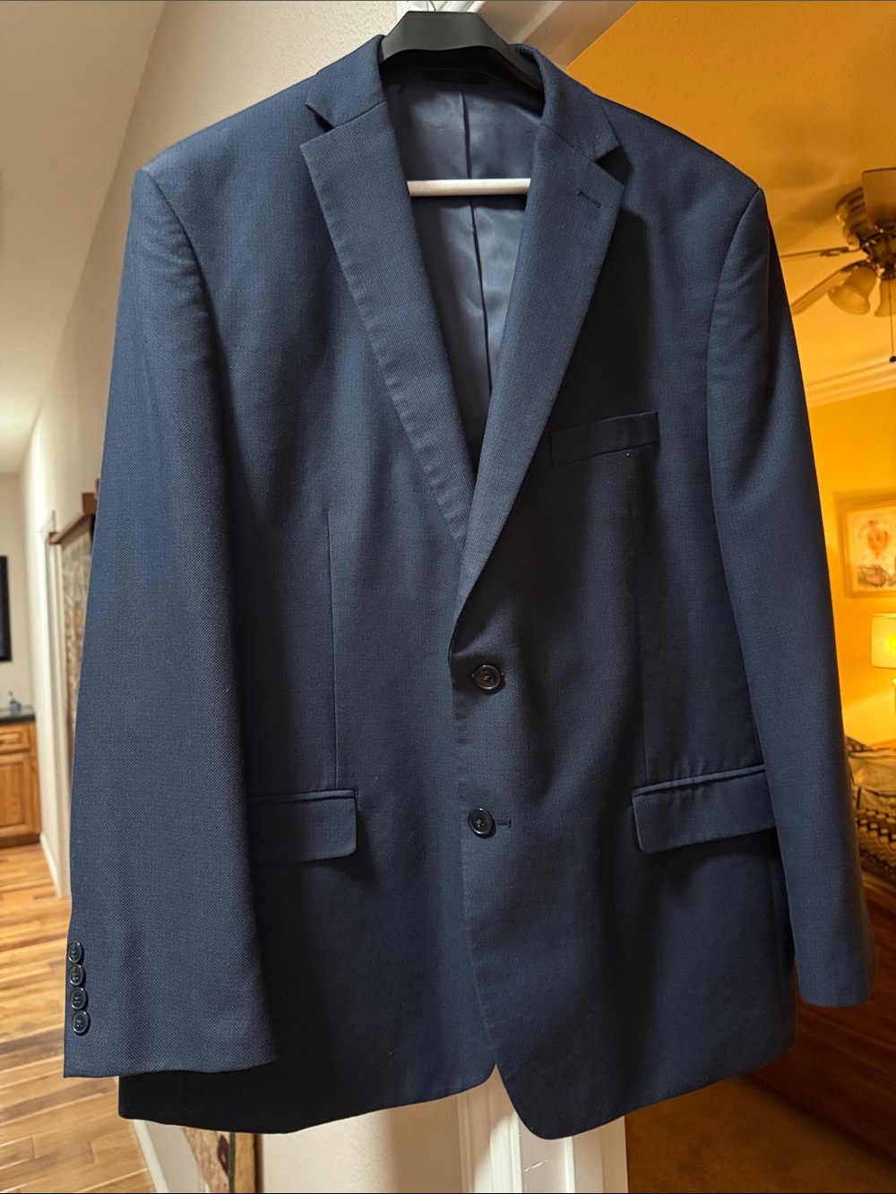 Van Heusen Men's Dark Navy Two-Button Suit Jacket